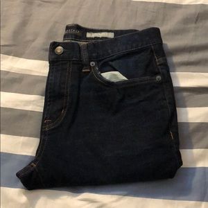 Dark wash skinny jeans